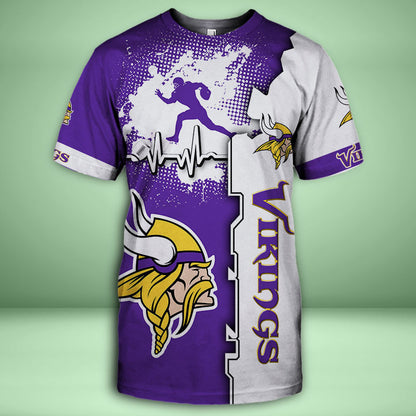 Minnesota Vikings 3d Over Print Clothing 5525