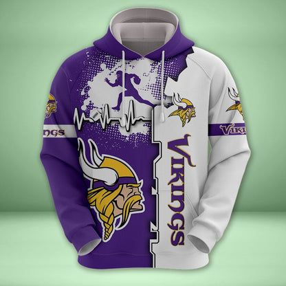Minnesota Vikings 3d Over Print Clothing 5525