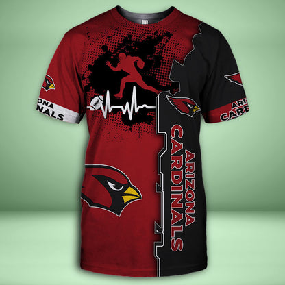 Arizona Cardinals 3d Over Print Clothing 5506