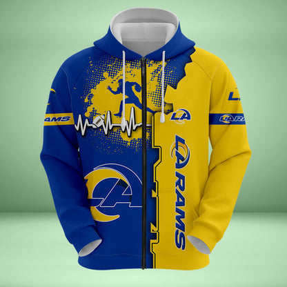 Los Angeles Rams 3d Over Print Clothing 5523