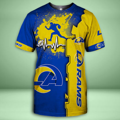 Los Angeles Rams 3d Over Print Clothing 5523