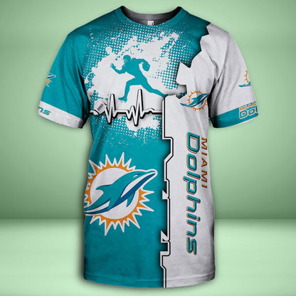 Miami Dolphins 3d Over Print Clothing 5524