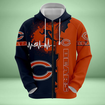 Chicago Bears 3d Over Print Clothing 5511