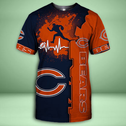 Chicago Bears 3d Over Print Clothing 5511