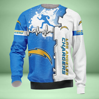Los Angeles Chargers 3d Over Print Clothing 5522