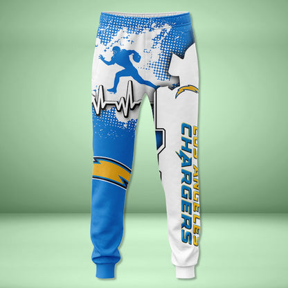 Los Angeles Chargers 3d Over Print Clothing 5522