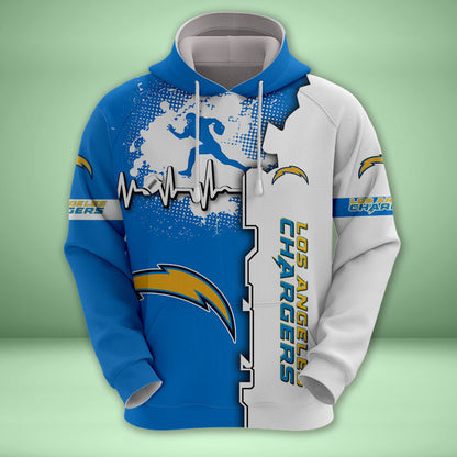 Los Angeles Chargers 3d Over Print Clothing 5522