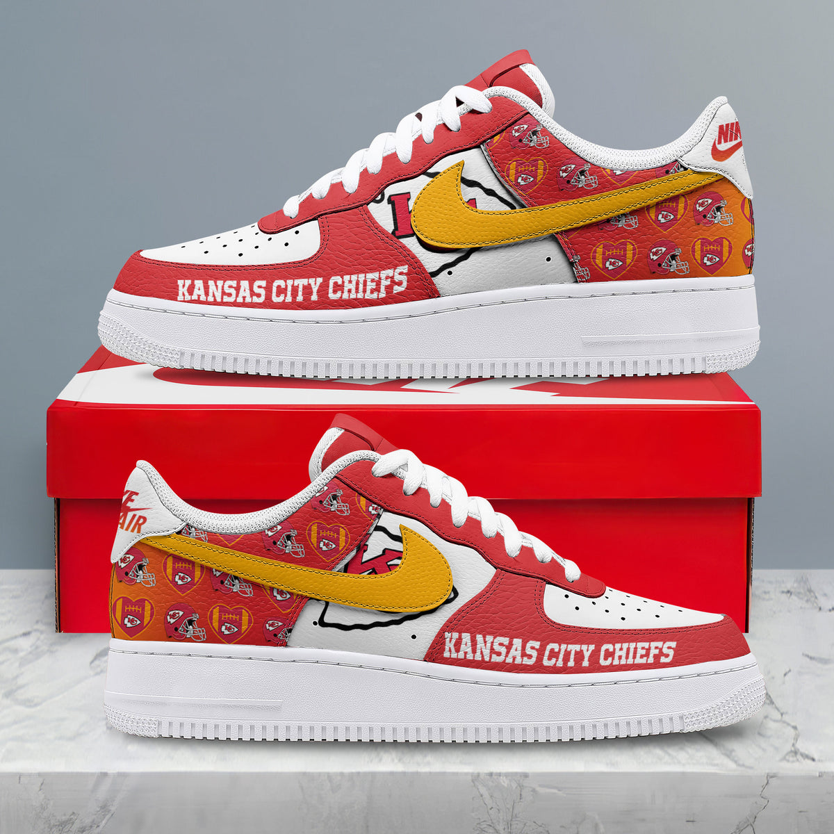 Kansas City Chiefs | Premium Gridiron Classic Low Top Shoes Nth29
