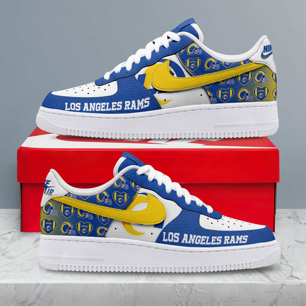 Los Angeles Rams | Premium Gridiron Classic Low Top Shoes Nth1