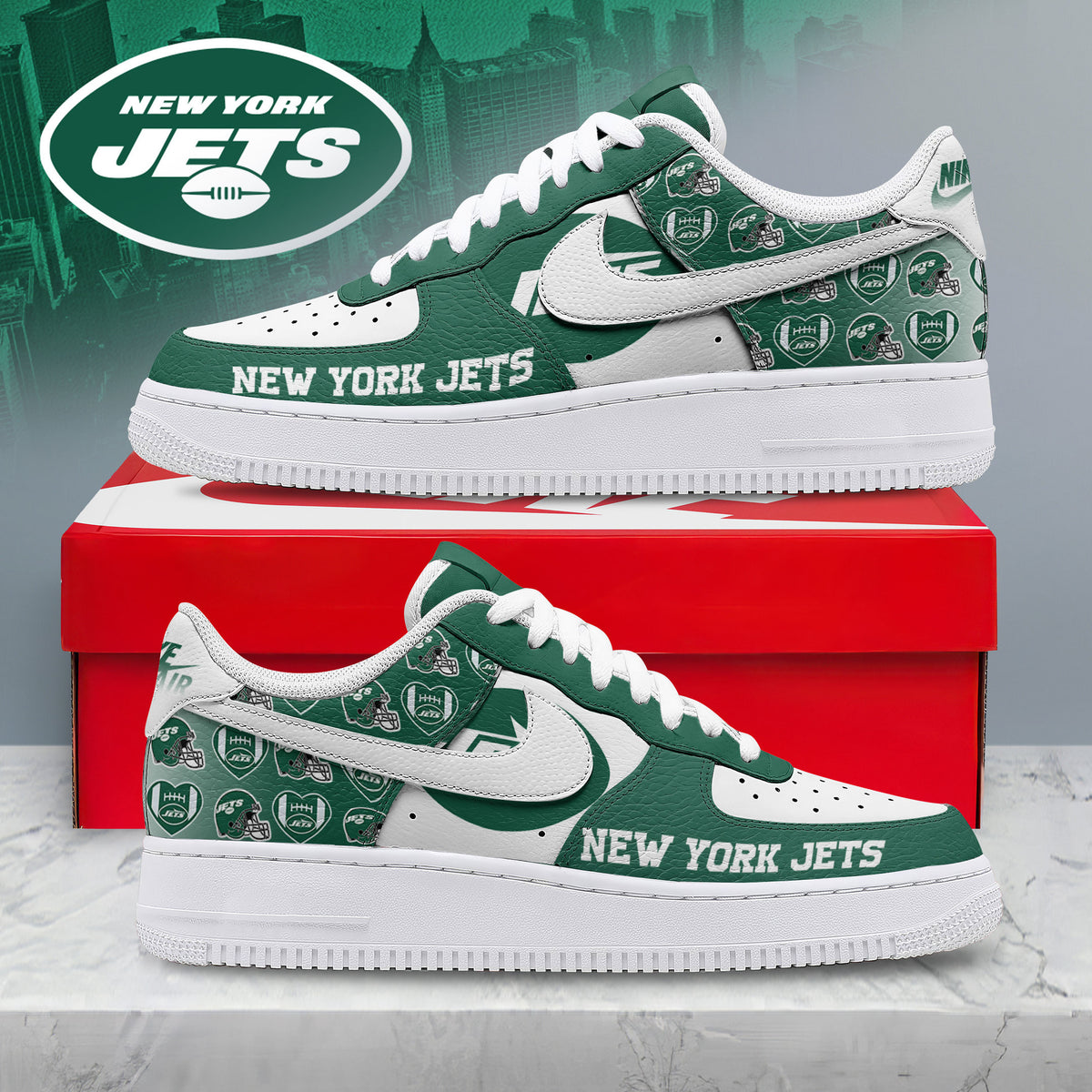 New York Jets | Premium Gridiron Classic Low Top Shoes Nth1550