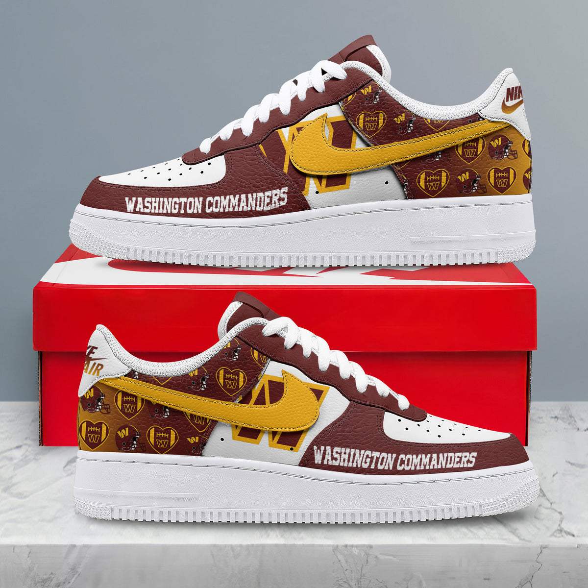 Washington Commanders | Premium Gridiron Classic Low Top Shoes Nth20
