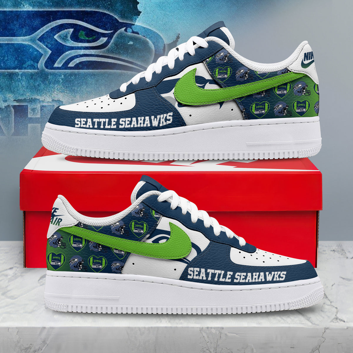 Seattle Seahawks | Premium Gridiron Classic Low Top Shoes Nth1