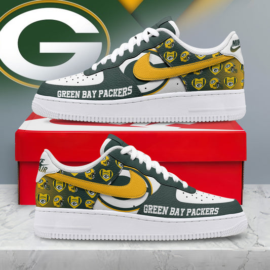 Green Bay Packers | Premium Gridiron Classic Low Top Shoes Nth13