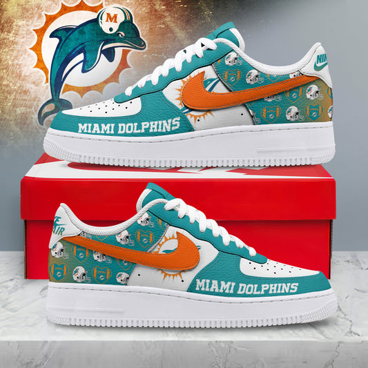 Miami Dolphins | Premium Gridiron Classic Low Top Shoes Nth12