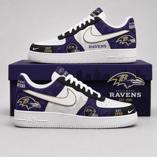 Baltimore Ravens | Premium Game Ready Fan Low Top Shoes - Va35239