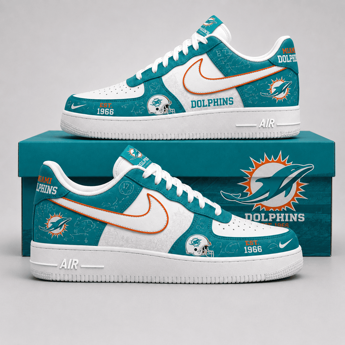 Miami Dolphins | Premium Game Ready Fan Low Top Shoes - Va35226