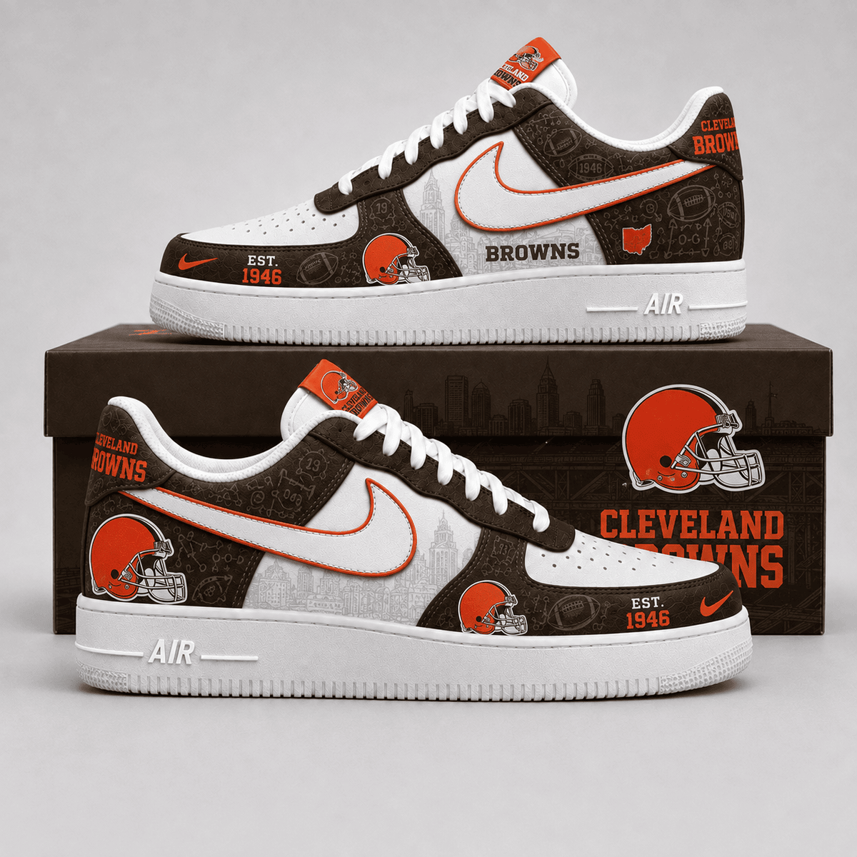Cleveland Browns | Premium Game Ready Fan Low Top Shoes - Va35235