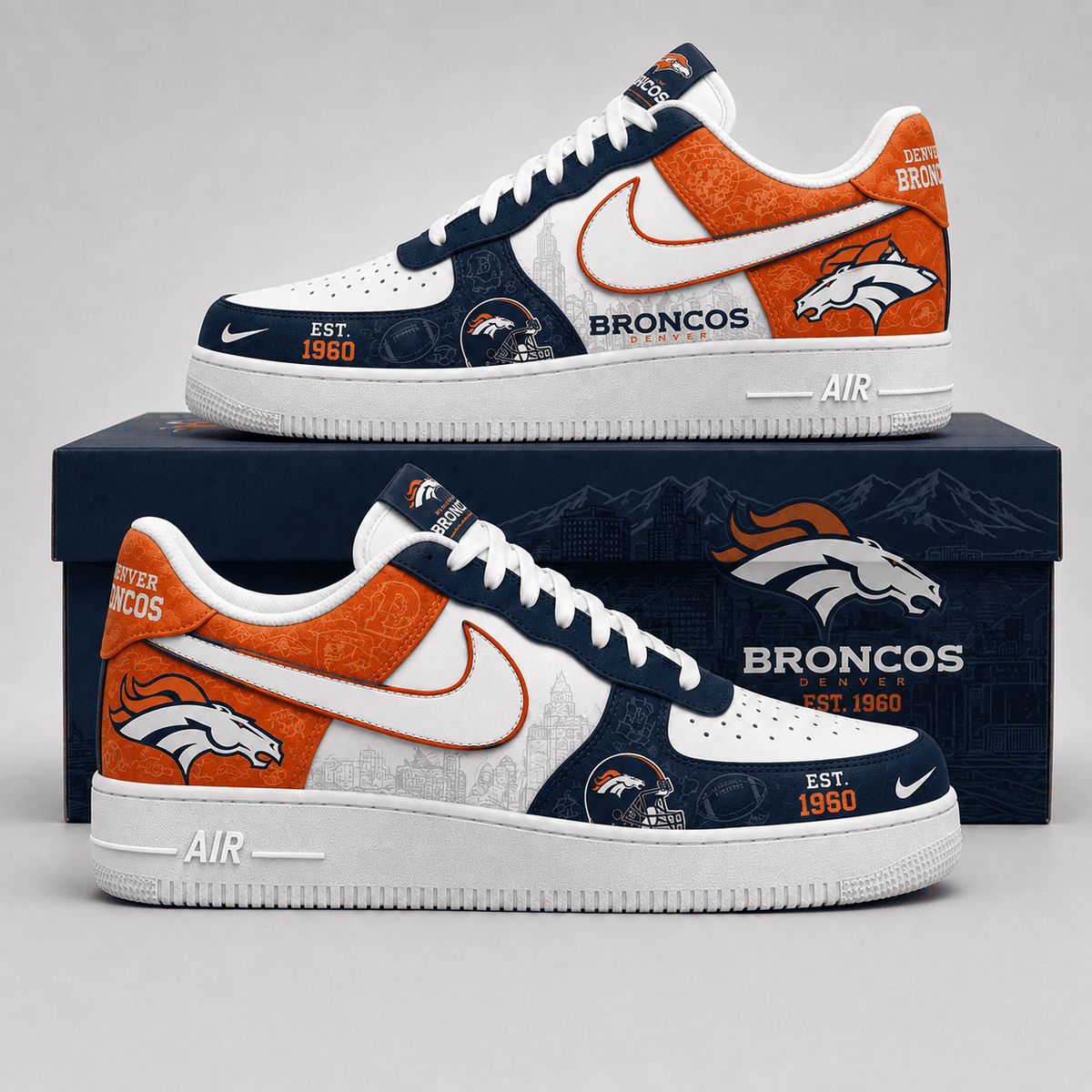 Denver Broncos | Premium Game Ready Fan Low Top Shoes - Va35233