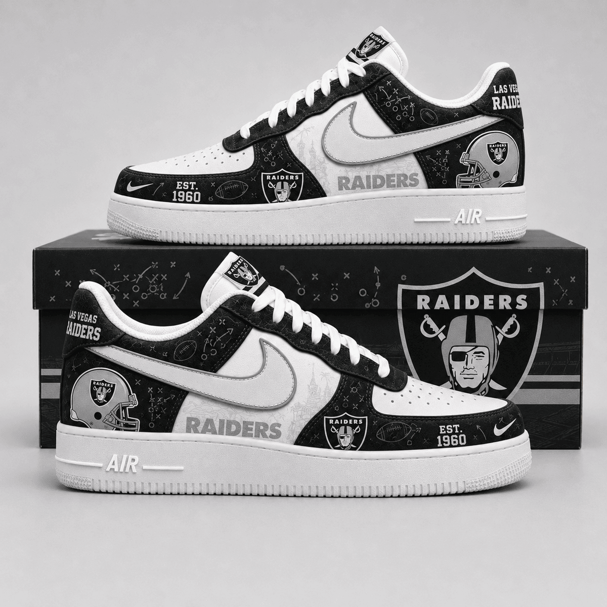 Las Vegas Raiders | Premium Game Ready Fan Low Top Shoes - Va35227