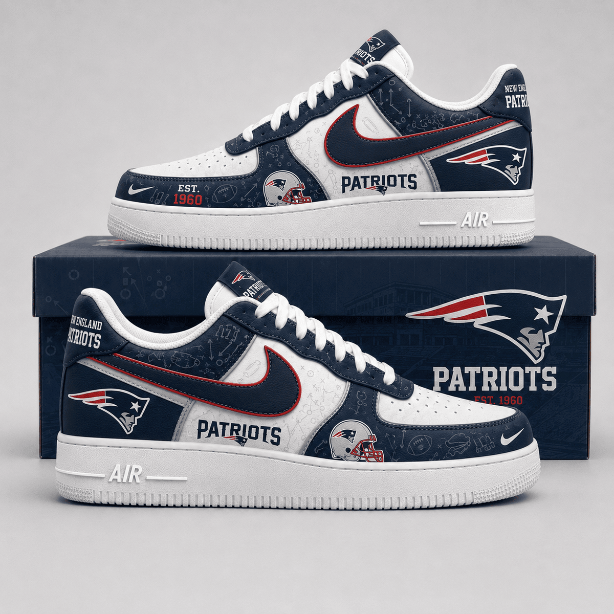 New England Patriots | Premium Game Ready Fan Low Top Shoes - Va35224