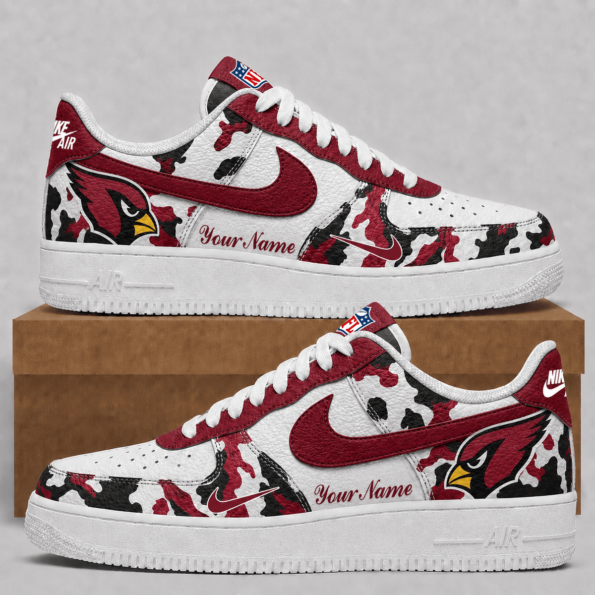 Arizona Cardinals | Premium Team Camo Low Top Shoes