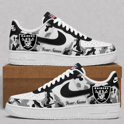 Las Vegas Raiders | Premium Team Low Top Shoes VA918