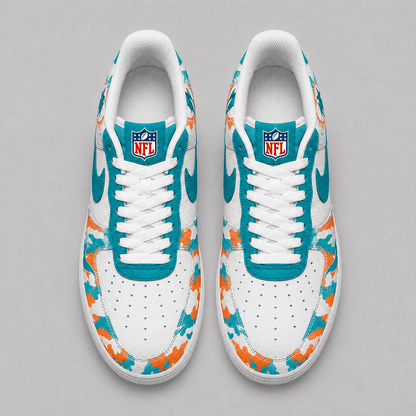 Miami Dolphins | Premium Team Camo Low Top Shoes