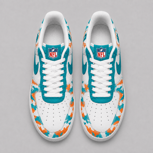 Miami Dolphins | Premium Team Camo Low Top Shoes