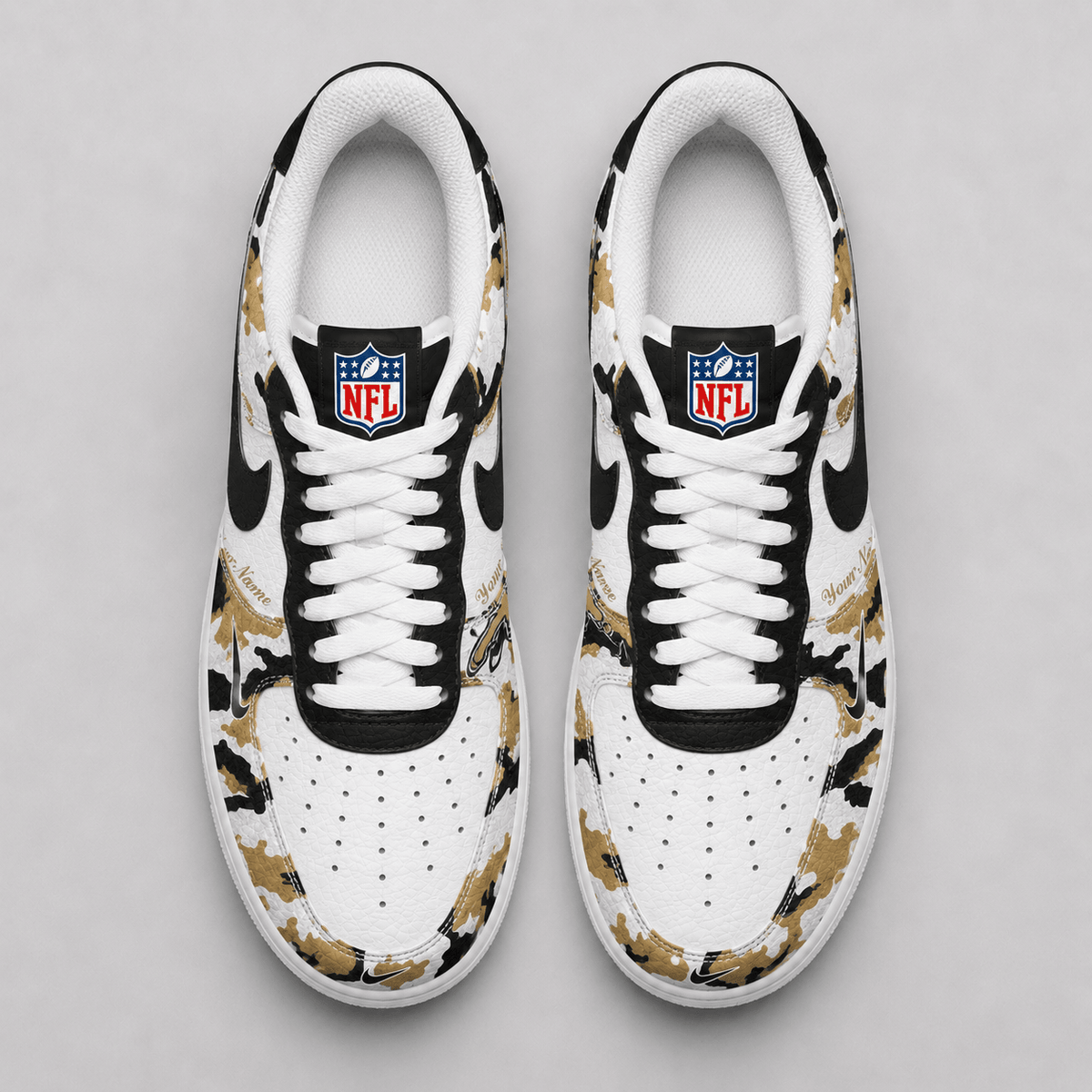 New Orleans Saints | Premium Team Camo Low Top Shoes