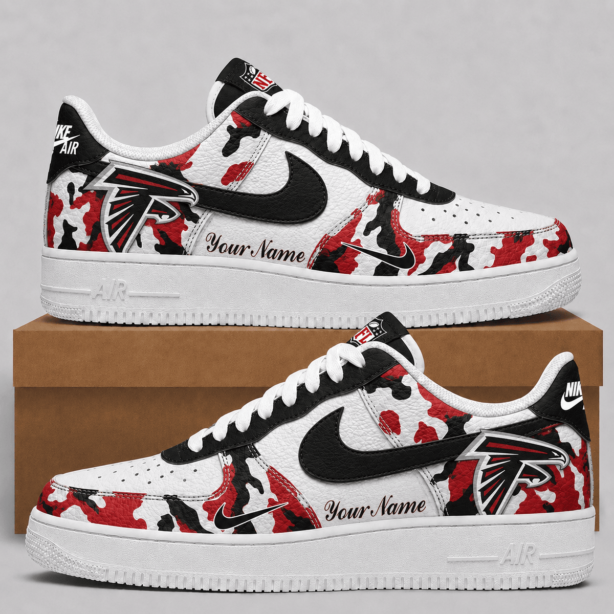 Atlanta Falcons | Premium Team Camo Low Top Shoes