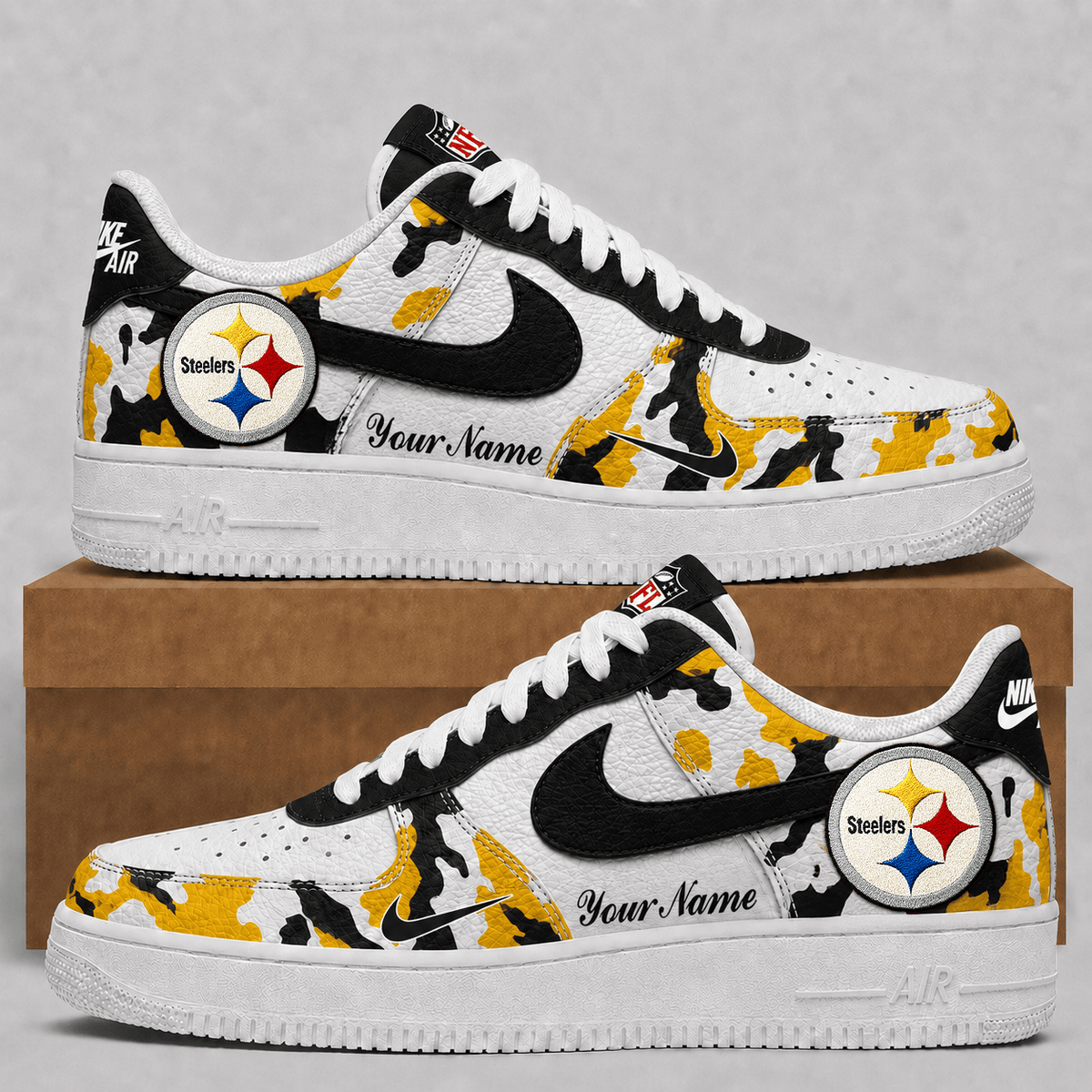 Pittsburgh Steelers | Premium Team Camo Low Top Shoes