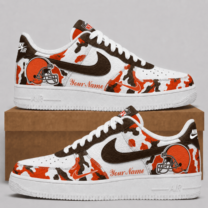 Cleveland Browns | Premium Team Camo Low Top Shoes