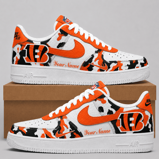Cincinnati Bengals | Premium Team Camo Low Top Shoes