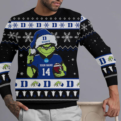 Duke Blue Devils Custom Chrismas Ugly Sweater