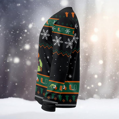 Miami Hurricanes Custom Chrismas Ugly Sweater