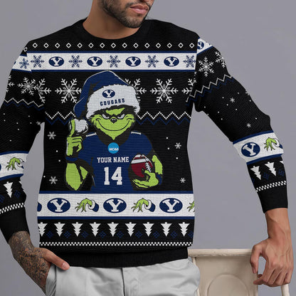 Byu Cougars Custom Chrismas Ugly Sweater