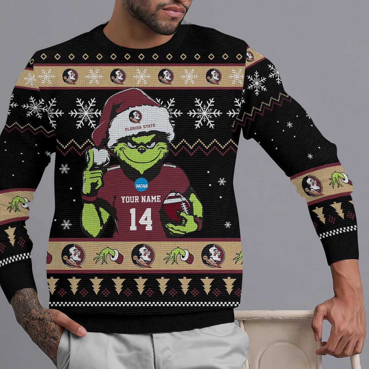 Florida State Seminoles Custom Chrismas Ugly Sweater