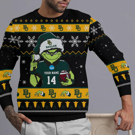 Baylor Bears Custom Chrismas Ugly Sweater