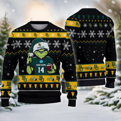 Baylor Bears Custom Chrismas Ugly Sweater