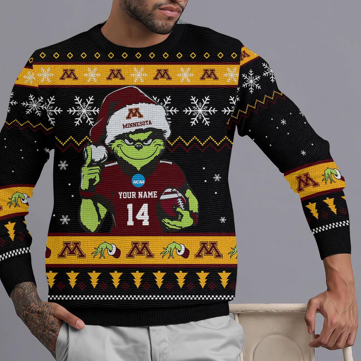 Minnesota Golden Gophers Custom Chrismas Ugly Sweater