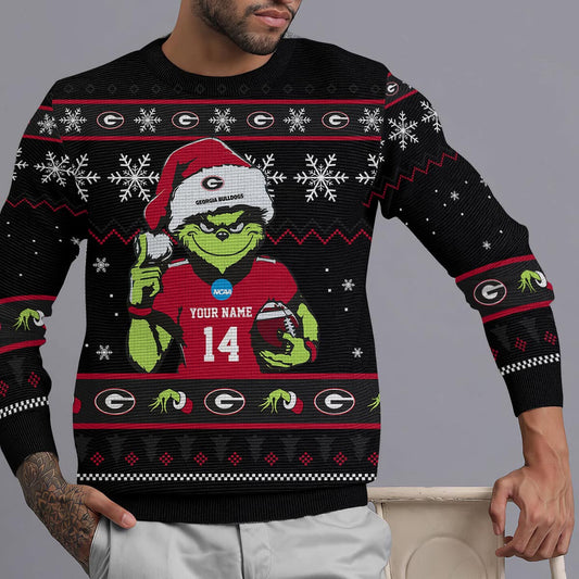 Georgia Bulldogs Custom Chrismas Ugly Sweater