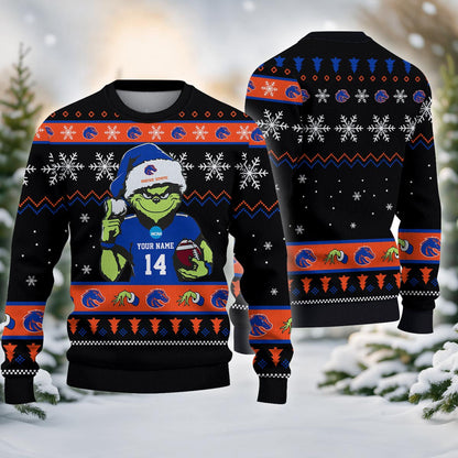 Boise State Broncos Custom Chrismas Ugly Sweater