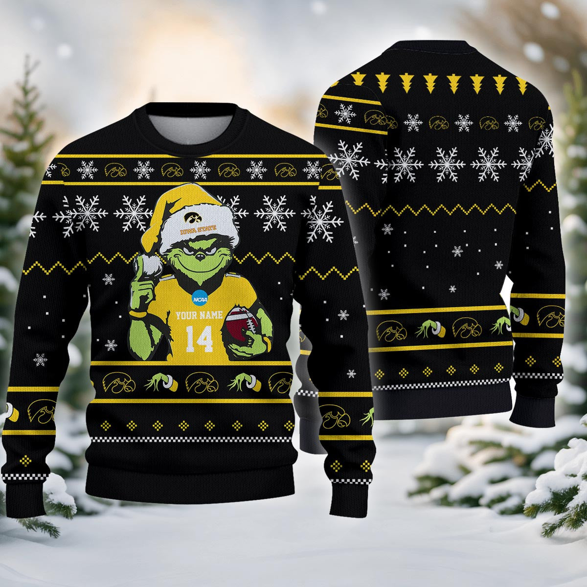 Lowa State Cyclones Custom Chrismas Ugly Sweater