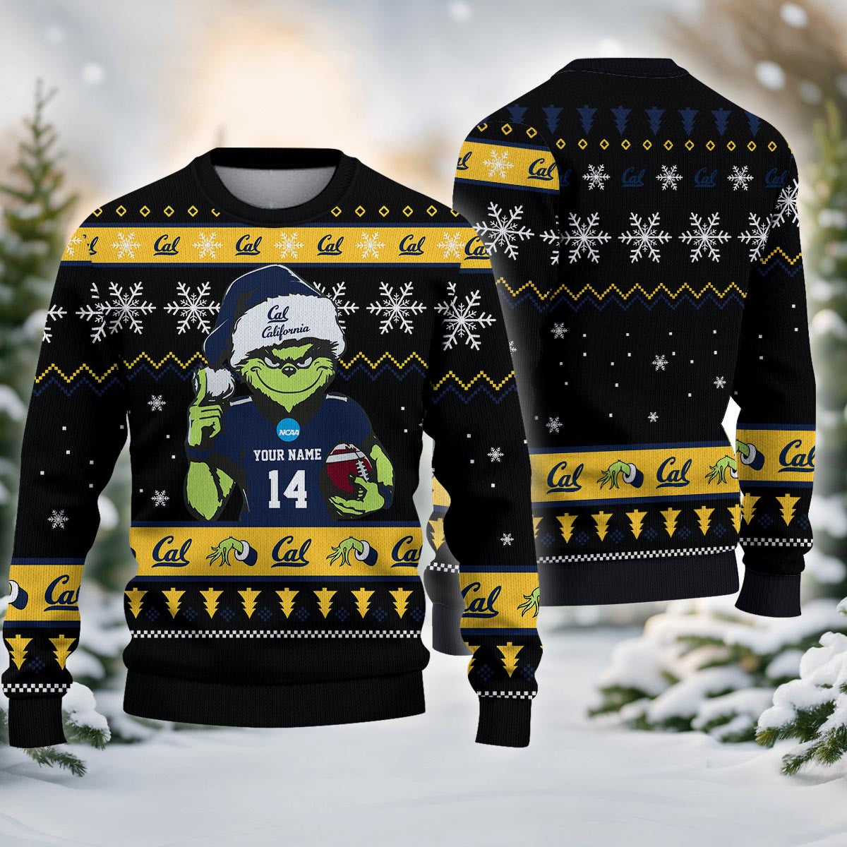 California Golden Bears Custom Chrismas Ugly Sweater