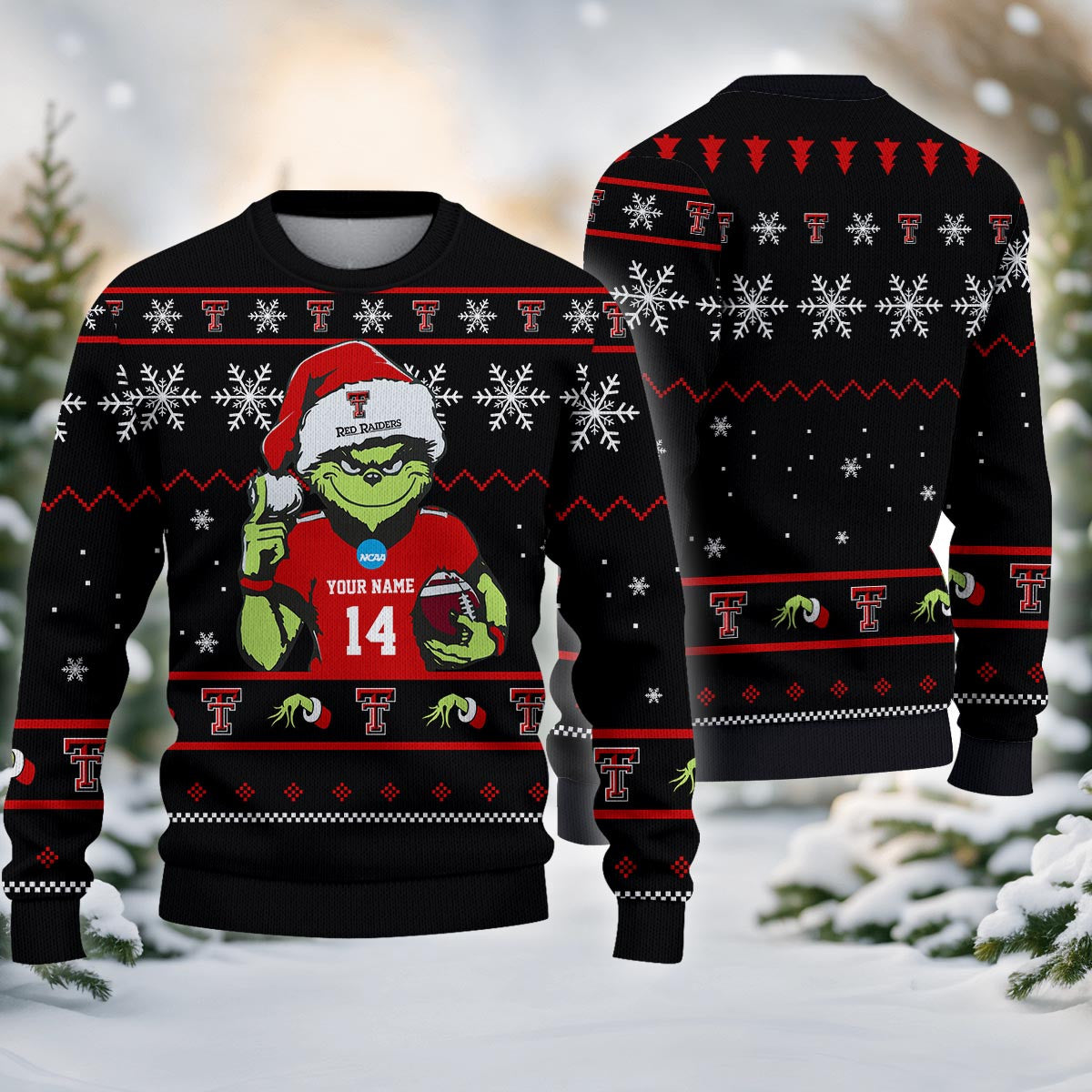 Texas Tech Red Raiders Custom Chrismas Ugly Sweater