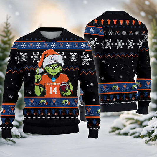 Virginia Cavaliers Custom Chrismas Ugly Sweater