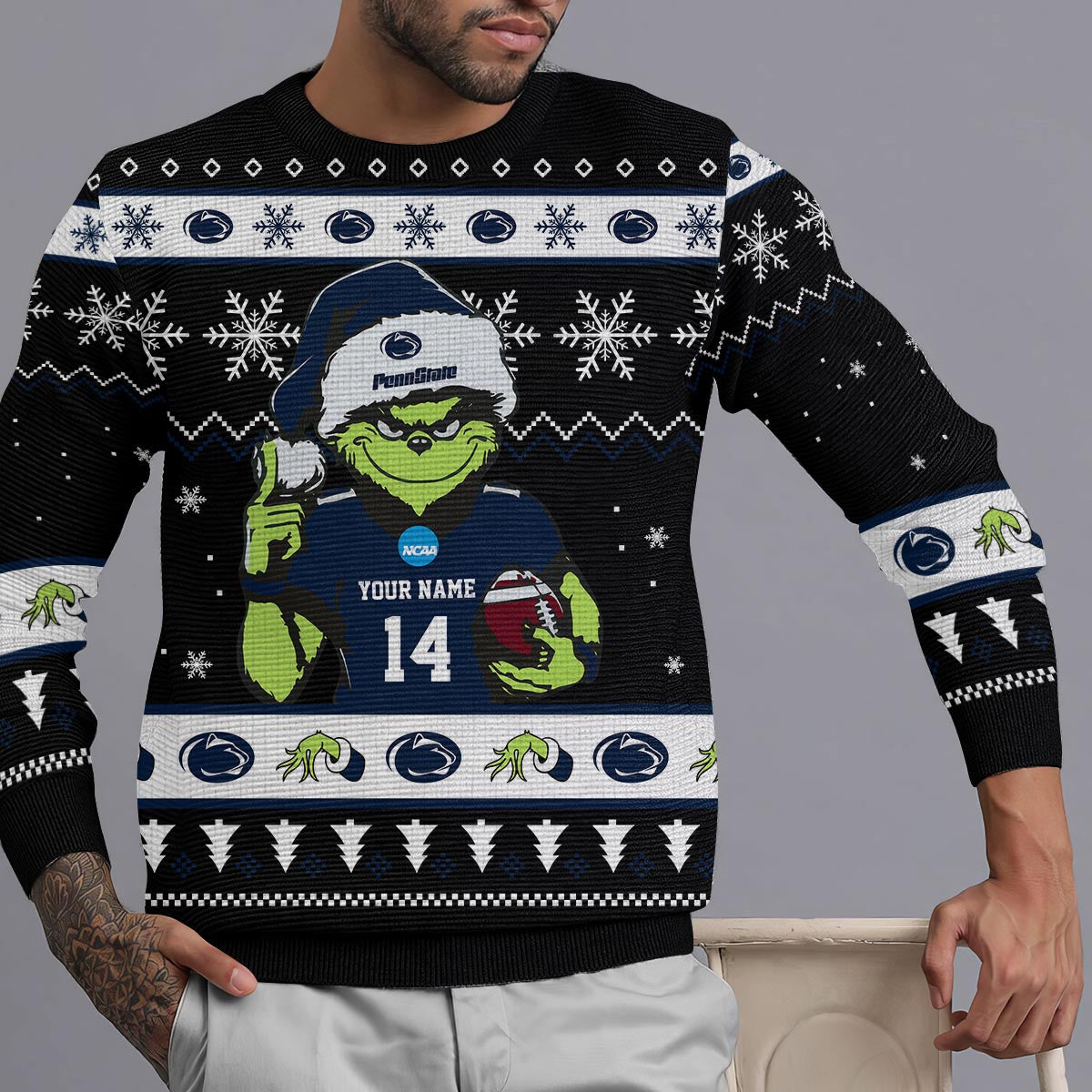 Penn State Nittany Lions Custom Chrismas Ugly Sweater