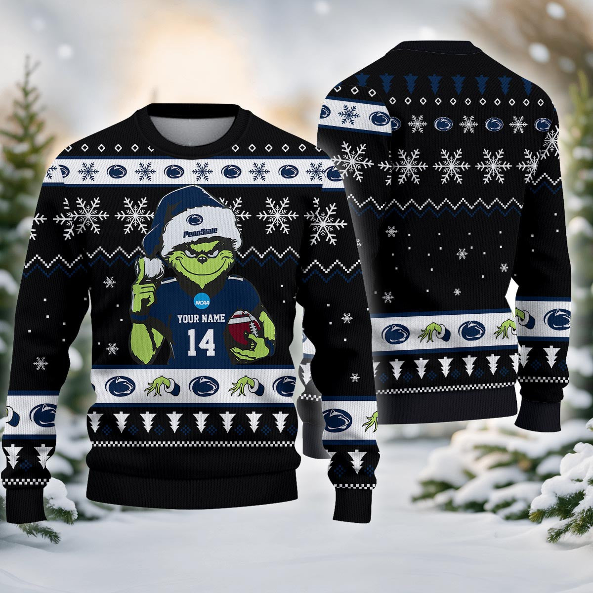 Penn State Nittany Lions Custom Chrismas Ugly Sweater