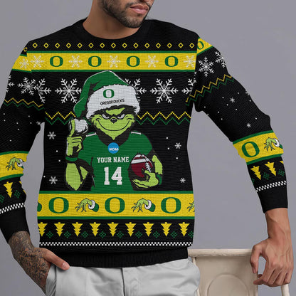Oregon Ducks Custom Chrismas Ugly Sweater