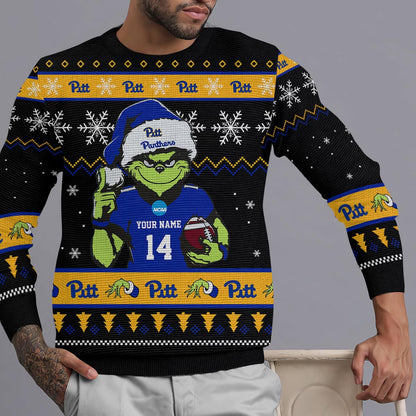 Pittsburgh Panthers Custom Chrismas Ugly Sweater